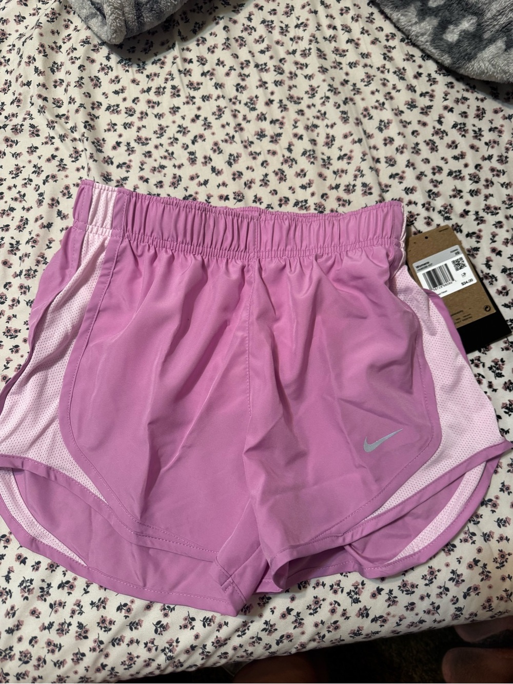 Nike Women’s Light Pink Athletic Running Shorts